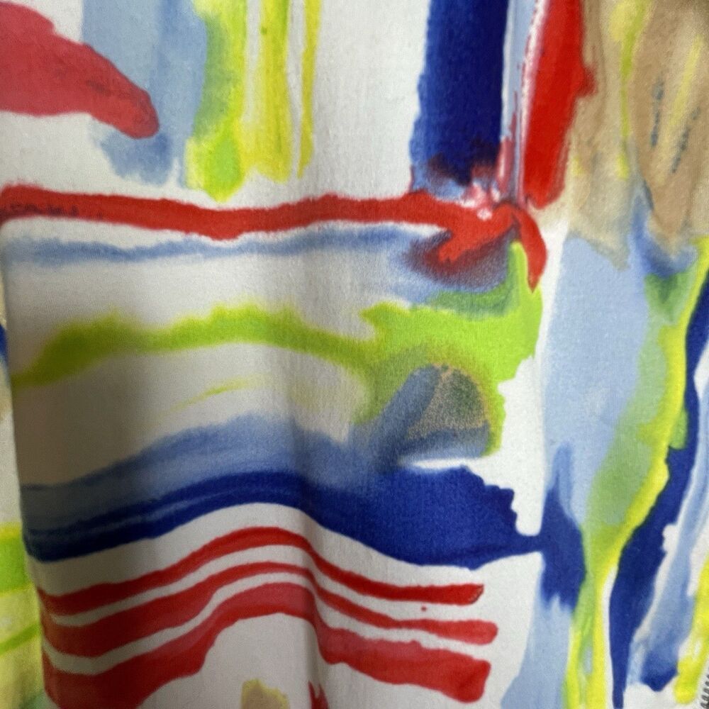 Toni Morgan Art To Wear Jacket SZ XL Pockets Full Zip Abstract Modern - Picture 4 of 16